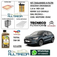 KIT TAGLIANDO 4 FILTRI OLIO