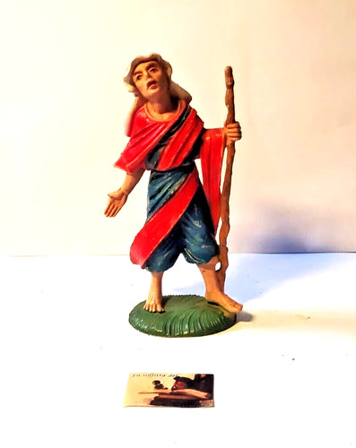 Pastore figurino per presepe - pastore,