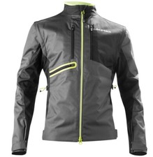 GIACCA ENDURO ONE JACKET ACERBIS  NERO GIALLO FLUO MANICHE STACCABILI TG 3XL