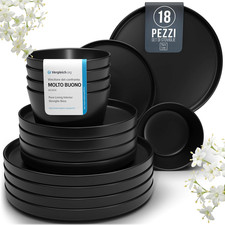 Piatti Di Terraglia Neri - Set