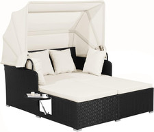 Lettino Prendisole in Rattan