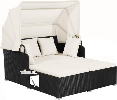 Lettino prendisole rattan - lettino, in