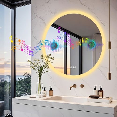 Luvodi specchio bagno - specchio, rotondo