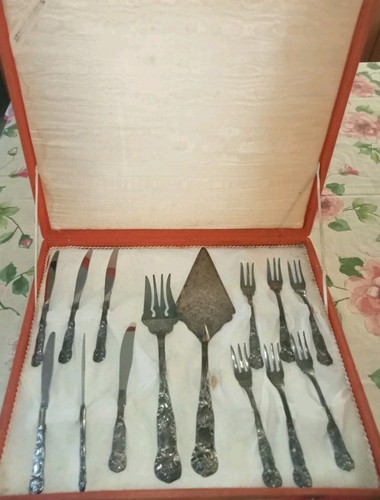 Set posate vintage lavorazione - set,