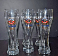 9 BICCHIERI vintage  BIRRA ERDINGER - WEISSBRAU WEISSBIER 0,3L mai usati