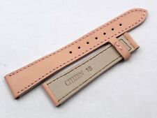 Watch Band Citizen Pink 18/14mm Genuine Leather Hand Made Deployante Casual New