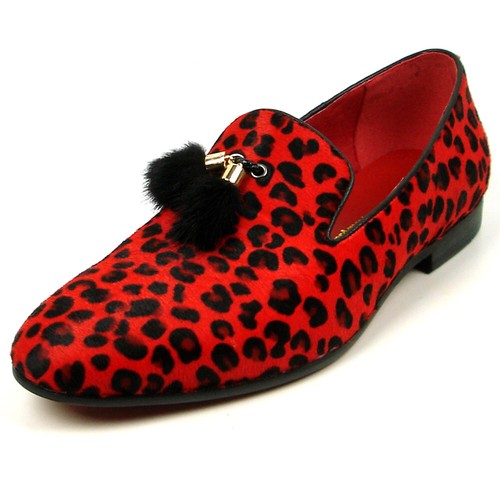 7402 mocassino rosso pelo - fi-7402,