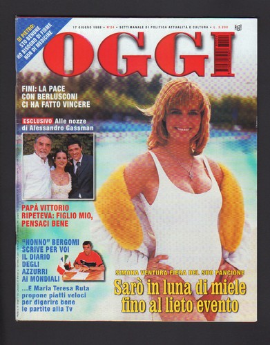 Oggi 1998 simona ventura - 24/1998,