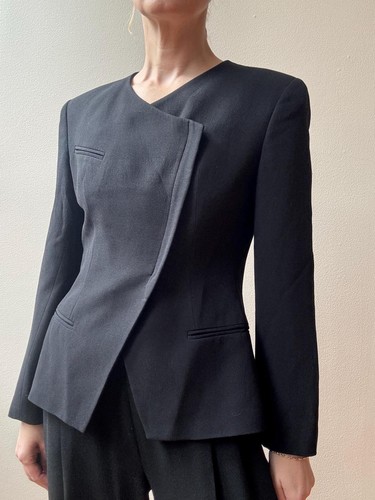 Blazer nero con cerniera