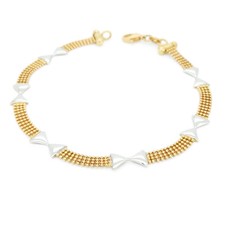 Bracciale Fiocchetti Oro Bicolore 18kt - Oro Rigenerato