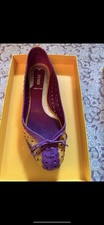 Ballerine Fendi in pelle viola