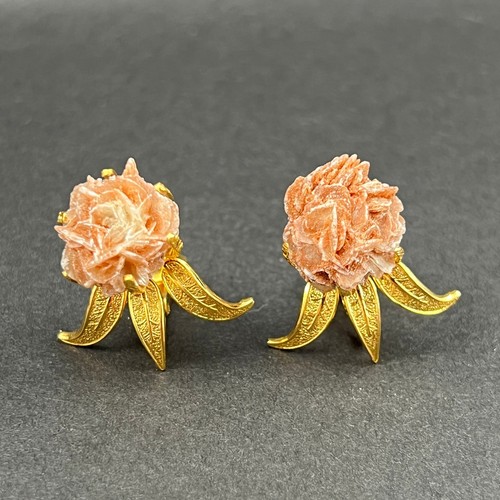 Orecchini vintage clip rosa - orecchini, on
