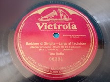 Disco 78 Giri TITTA RUFFO Barbiere di Siviglia Factotum VICTROLA88391 MONOFACCIA