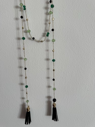 Collana filo cristalli - filo, e
