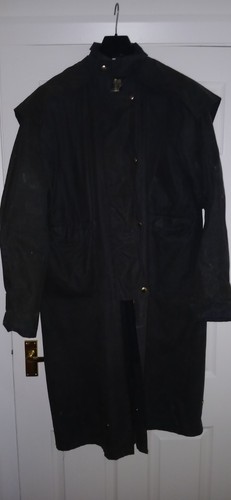Cappotto cerato uomo blu medio