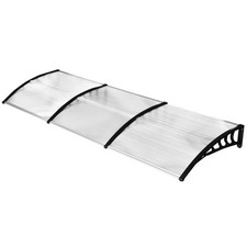 Outsunny Pensilina per Esterni Ricurva con Viti e Bulloni Inclusi