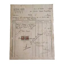 1939 Attilio Ciuffi Impresa Di Costruzioni Roma Fattura C02093