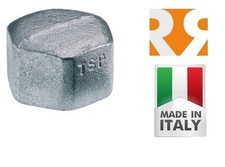 TAPPO FEMMINA DA 1"1/2" GHISA RACCORDERIA ZINCATA RACCORDI IDRAULICI ZINCATI