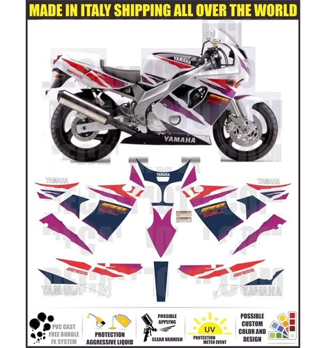 Adesivi fzr 600 1995 - r, kit