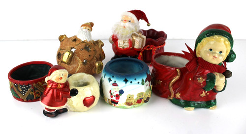 Lotto natale portacandela - natale,