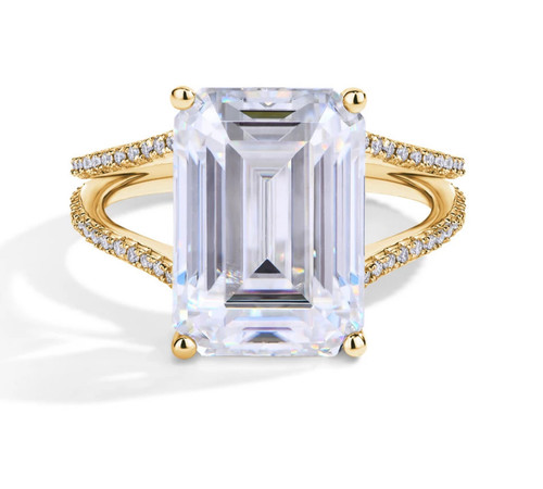 Anello taglio smeraldo - 10,0,
