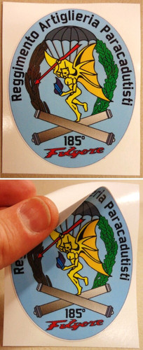 Adesivo 185 reggimento - "185°,