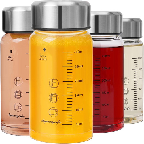 Glass juice bottles - bottles, pack