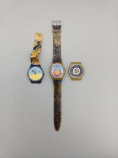 Lotto tre orologi Swatch AG 1997 1993 1995 Azimut Lucky Shadow Non funzionanti