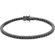 Bracciale Tennis Uomo Argento 925 Gioiello Comete Tennis misura 20 elegante cod.