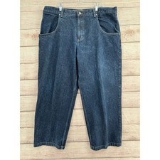 Jeans uomo vintage Y2K Tuffguy larghi larghi larghi taglia 46x32 blu lavaggio scuro USA