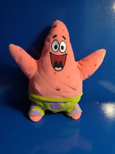 "TY" "Spongebob" peluche "Patrick Star" 2010, colore rosa e verde, altezza 26 cm