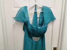 Abito da sera lungo blu