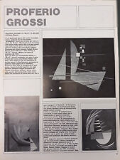 PROFERIO GROSSI. Estratto pag. 16. ARTE MERCATO. 1977 Anno 8°  n. 1-2. Cm. 34x44