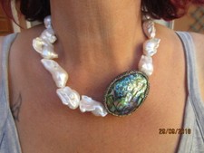 collana argento 925  perle