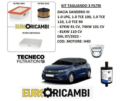 Tagliando filtri tecneco - tagliando,
