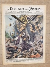 La Domenica del Corriere 14 febbraio 1943 WW2 Enrico Moltalbetti Palasciano CRI