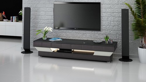 Credenza rtv pelle vetro - credenza, tv