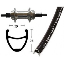 ruota posteriore completa 26 x