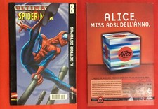 ULTIMATE SPIDERMAN N.8 LUGLIO 2002 BUONO MARVEL ITALIA ADESIVI IN OMAGGIO CORNO