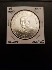 Moneta argento 25 pesos Messico 1972, silver coin