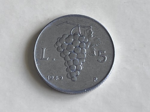 Italia lire uva - 5, 1949