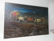 Quadro su tela diligenza 1979