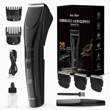 SEJOY Tagliacapelli Uomo Professionale Elettrico Trimmer Barba Kit USB Capelli