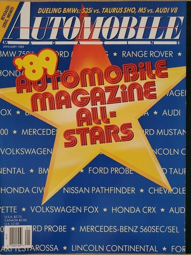 Automobile magazine 1989 - automobile,
