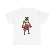 Boxing Pitbull Funny Cute Graphic T Shirt NEW ADULT
