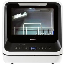 PremierTech PTLS2B Mini Lavastoviglie 2 coperti 6 programmi, Nera