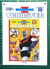 RISTAMPA RECENTE (non d'epoca) locandina grande mazinga z mazinger transfer