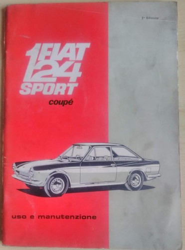 Fiat 124 sport coupè libretto - 124,