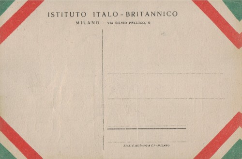 Cartolina istituto - cartolina, "