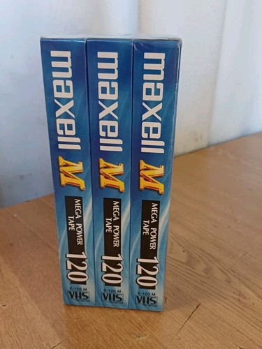 Videocassette vhs maxell - 3, 120